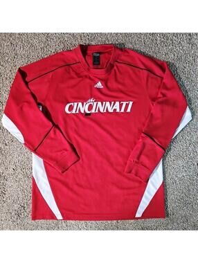 cincinnati bearcats jersey Shirt Long Sleeve Adidas L Red